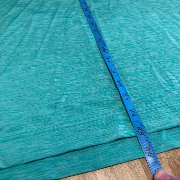 FootJoy Short Sleeve Golf Shirt Polo Mens Medium Teal Black Stripe ThriveHive - Picture 9 of 10